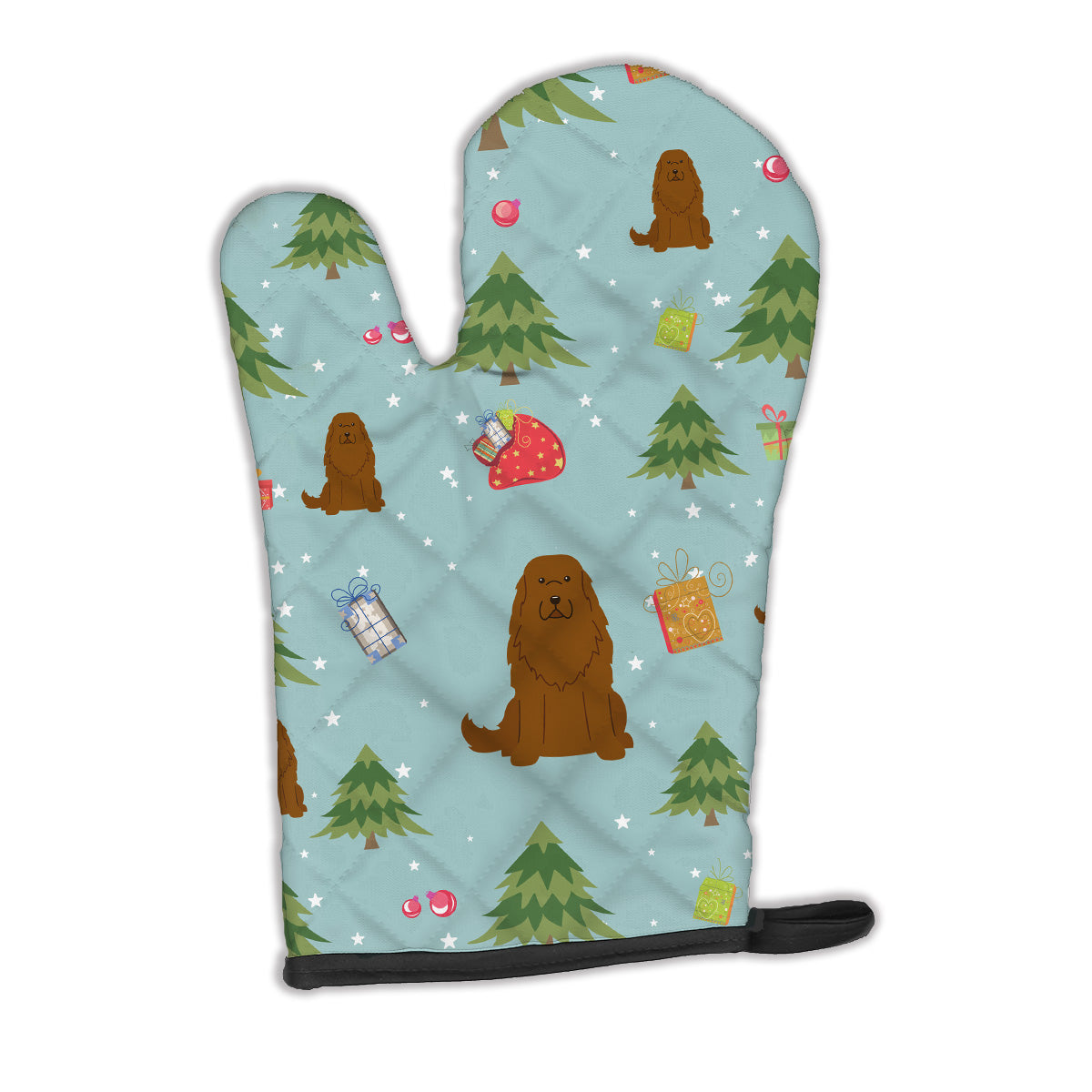 Christmas Caucasian Shepherd Dog Oven Mitt BB4710OVMT  the-store.com.