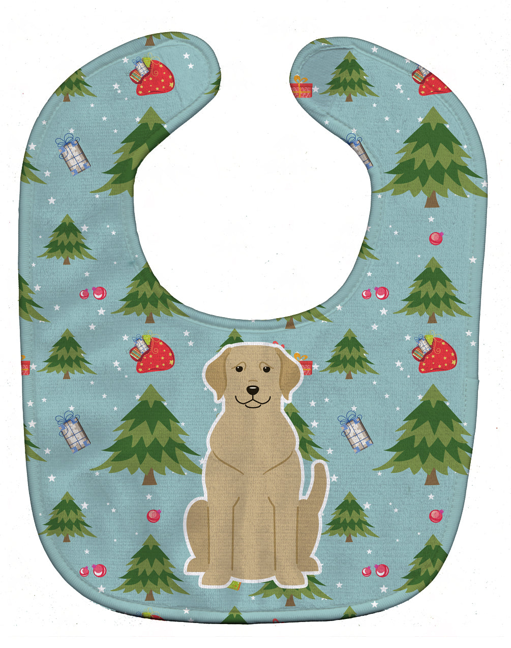 Christmas Yellow Labrador Baby Bib BB4715BIB - the-store.com