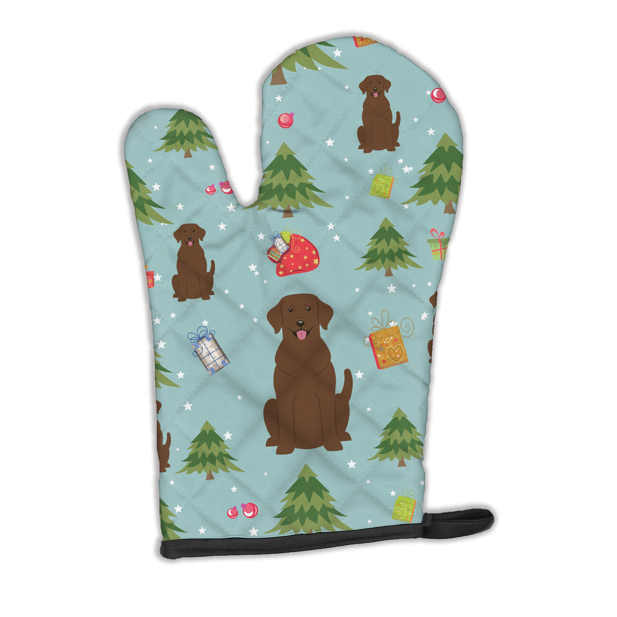 Christmas Chocolate Labrador Oven Mitt BB4716OVMT  the-store.com.