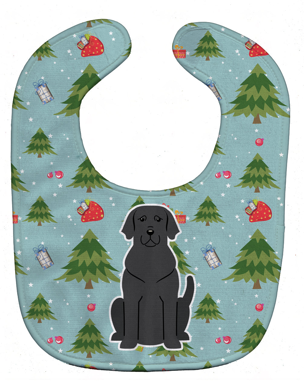 Christmas Black Labrador Baby Bib BB4717BIB - the-store.com