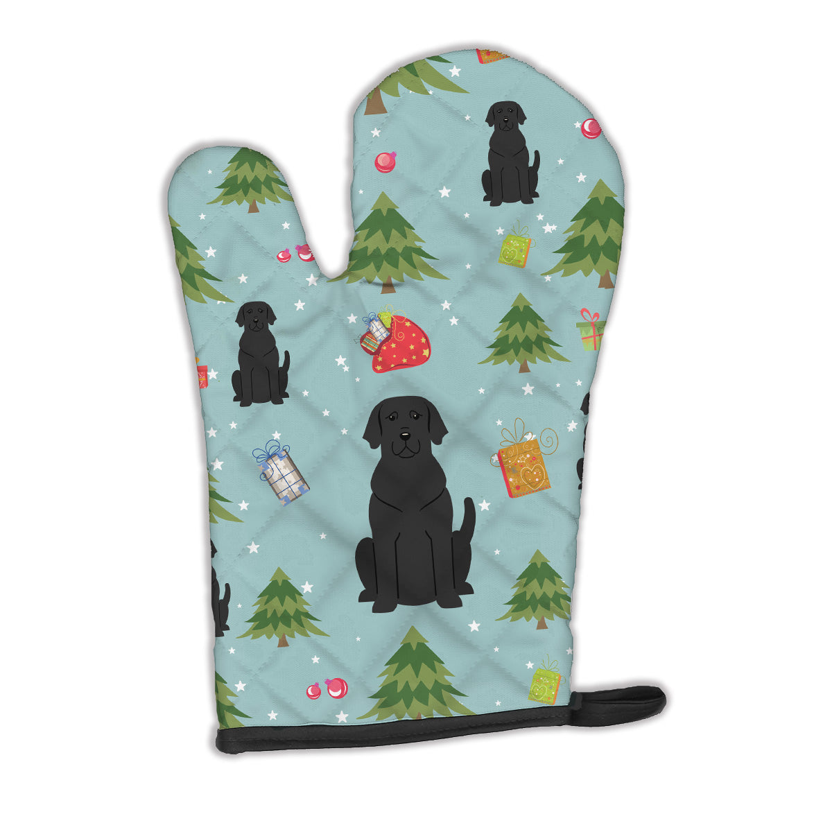 Christmas Black Labrador Oven Mitt BB4717OVMT  the-store.com.