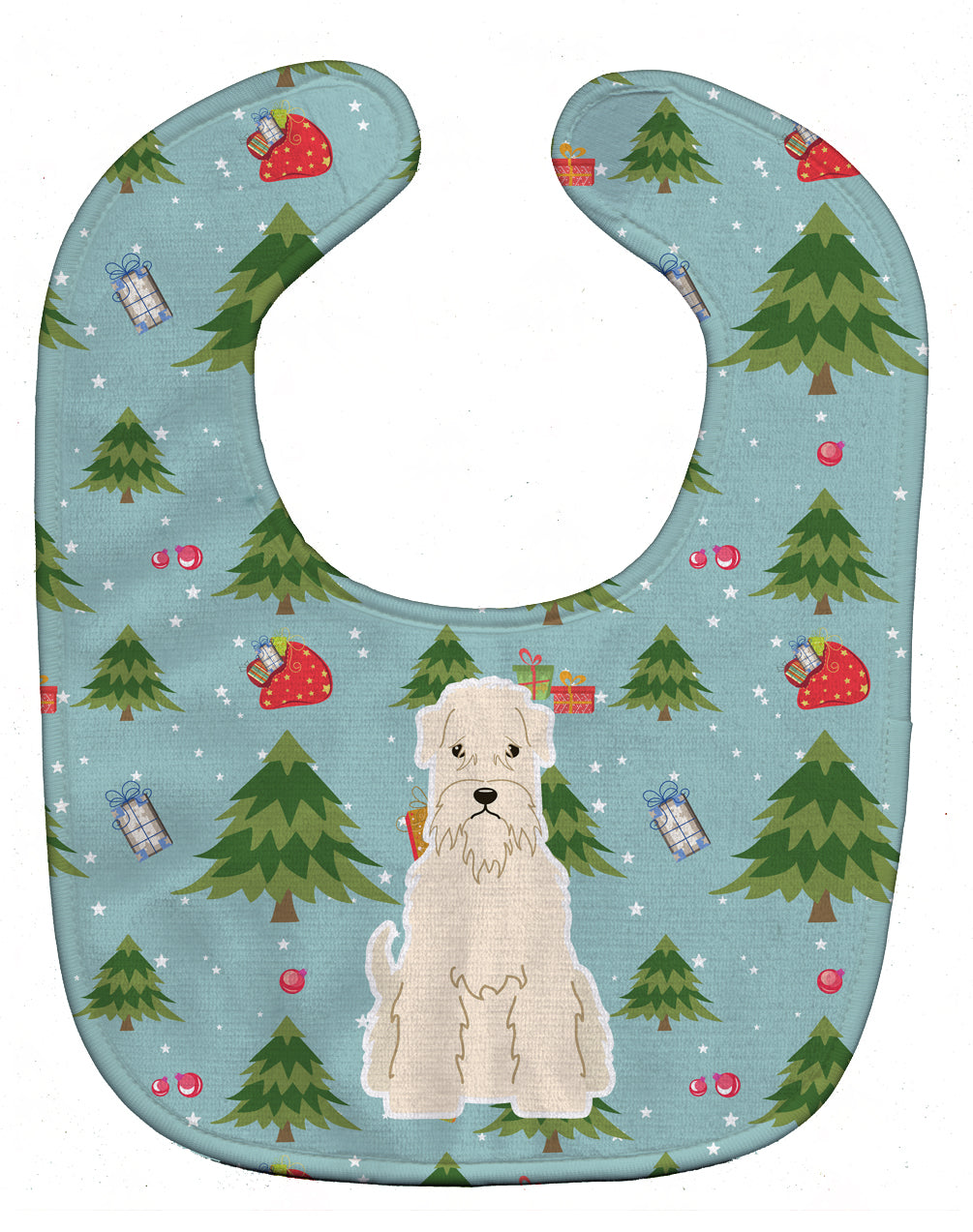 Christmas Soft Coated Wheaten Terrier Baby Bib BB4721BIB - the-store.com