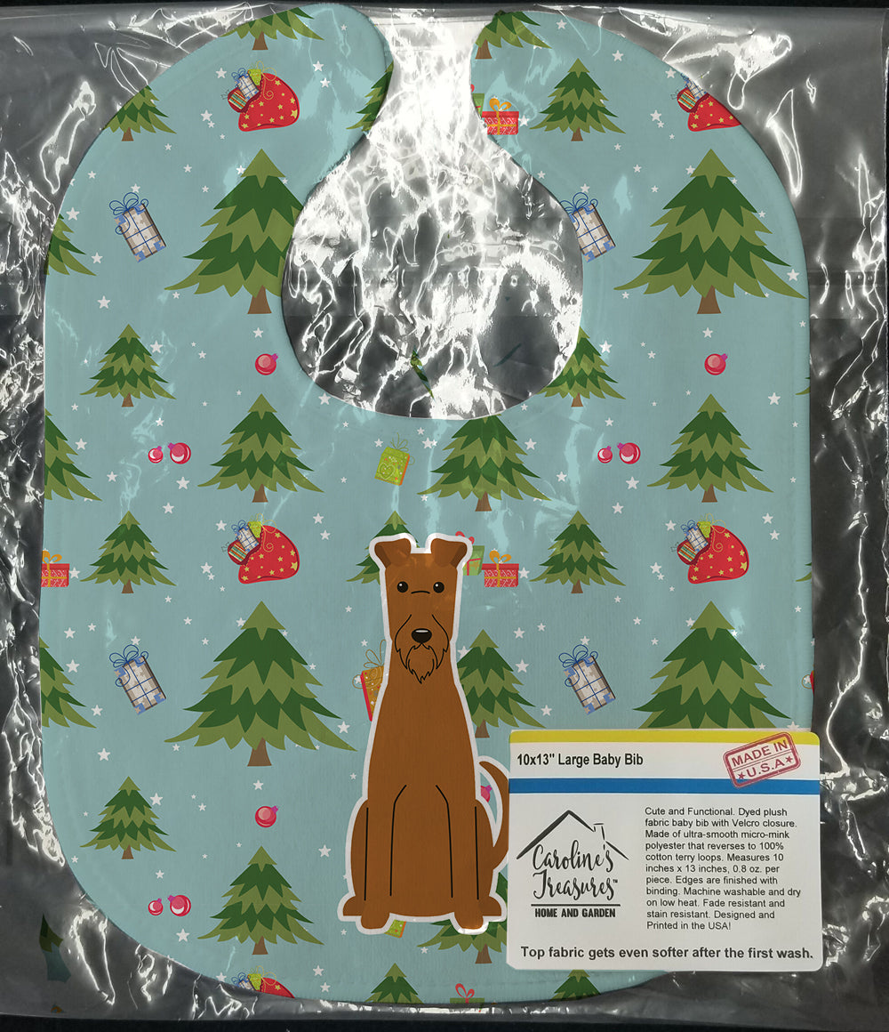 Christmas Irish Terrier Baby Bib BB4722BIB - the-store.com