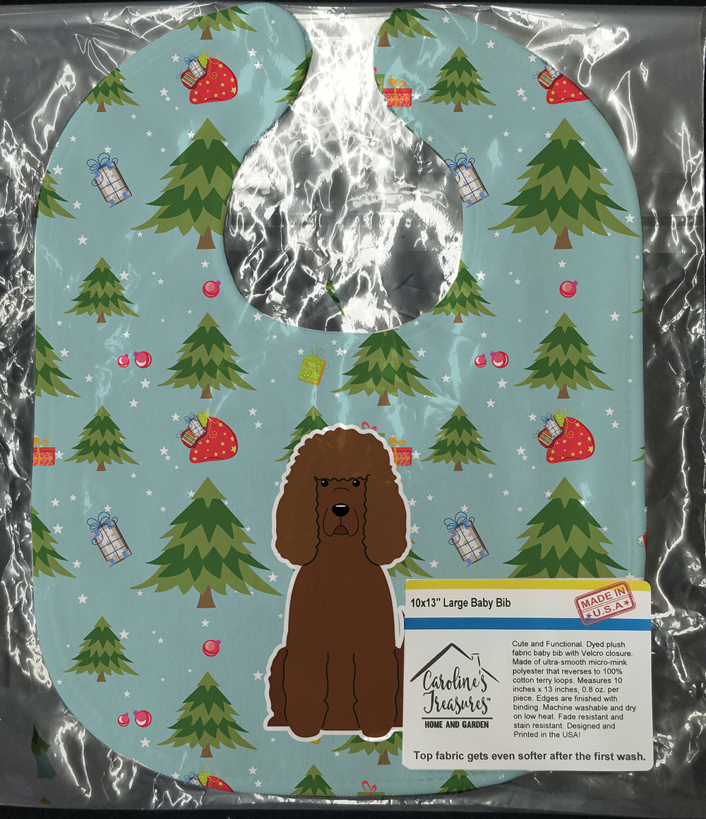 Christmas Irish Water Spaniel Baby Bib BB4723BIB - the-store.com