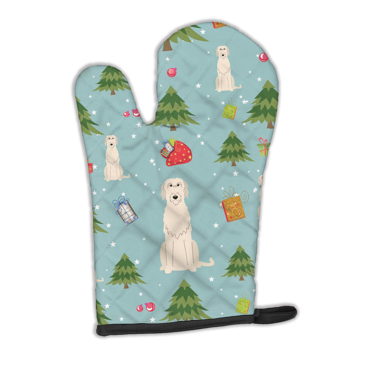 Christmas Irish Wolfhound Oven Mitt BB4725OVMT  the-store.com.