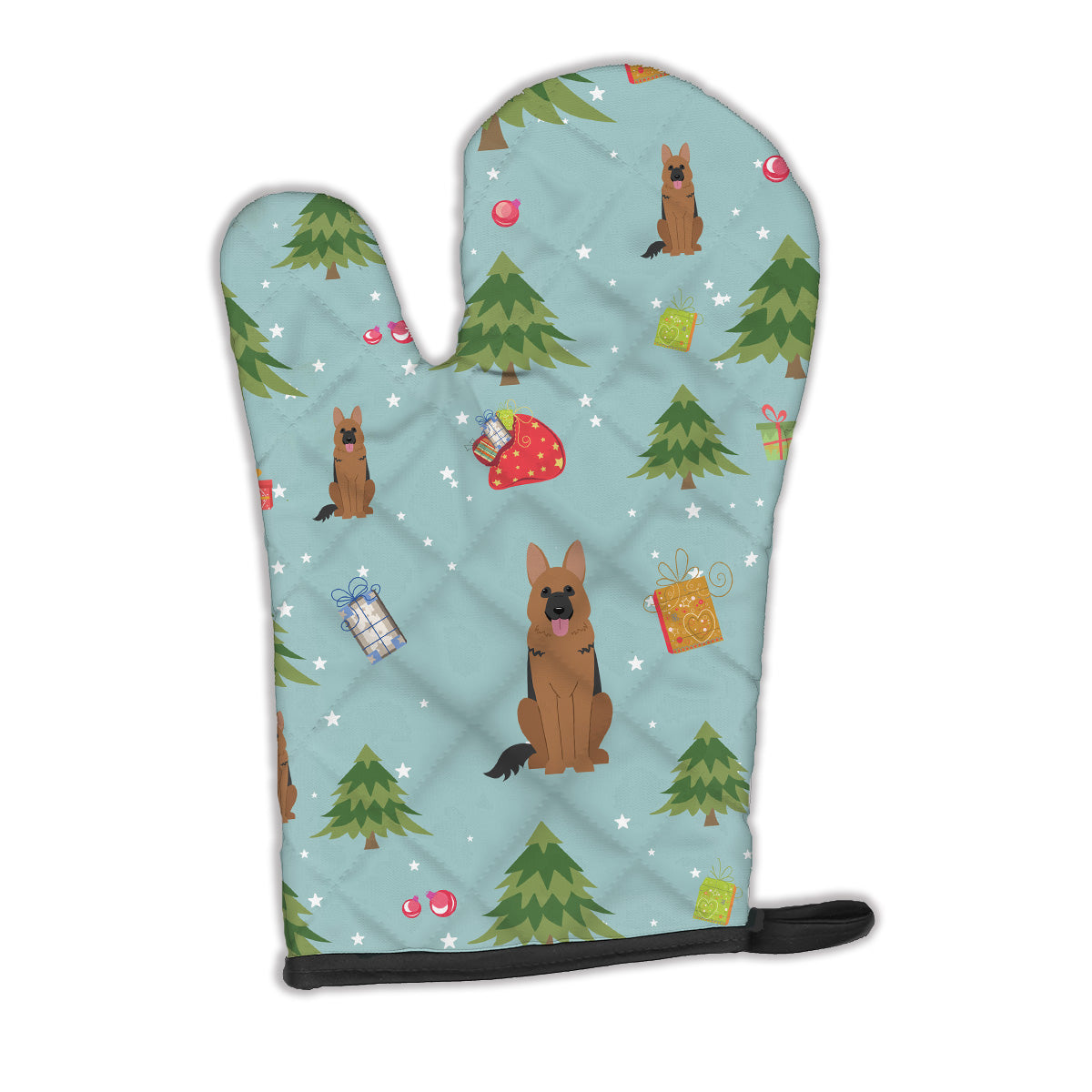 Christmas German Shepherd Oven Mitt BB4727OVMT  the-store.com.