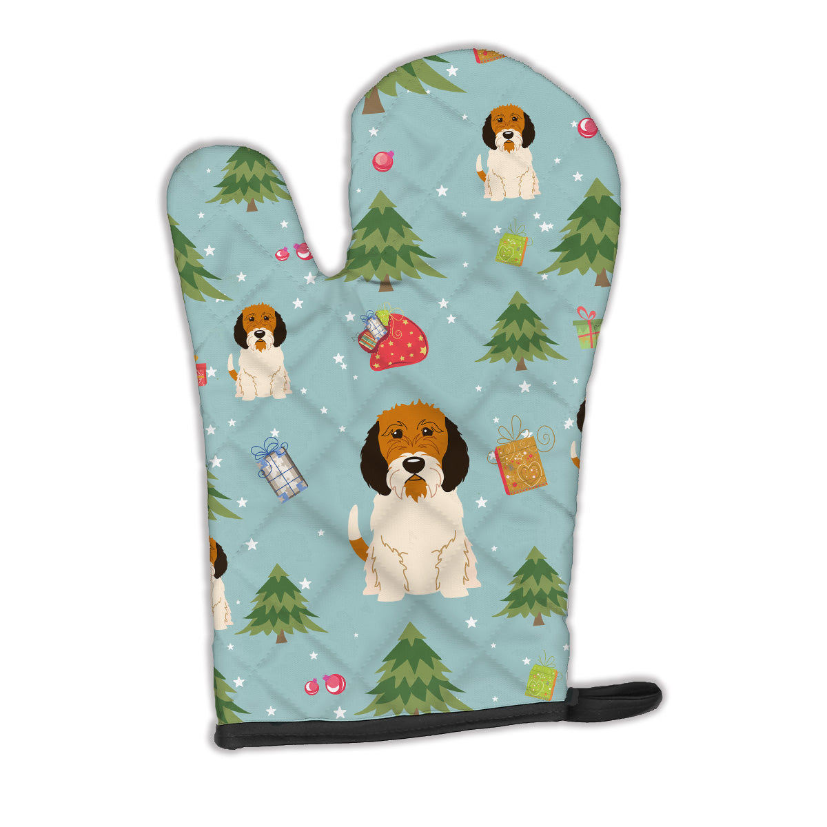 Christmas Petit Basset Griffon Veenden Oven Mitt BB4739OVMT  the-store.com.