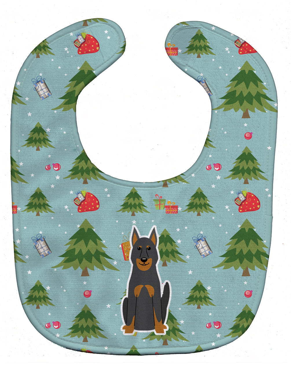 Christmas Beauce Shepherd Dog Baby Bib BB4740BIB - the-store.com