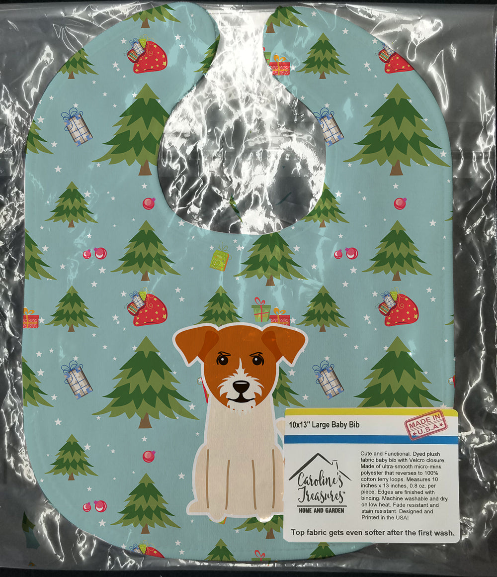 Christmas Jack Russell Terrier Baby Bib BB4768BIB - the-store.com