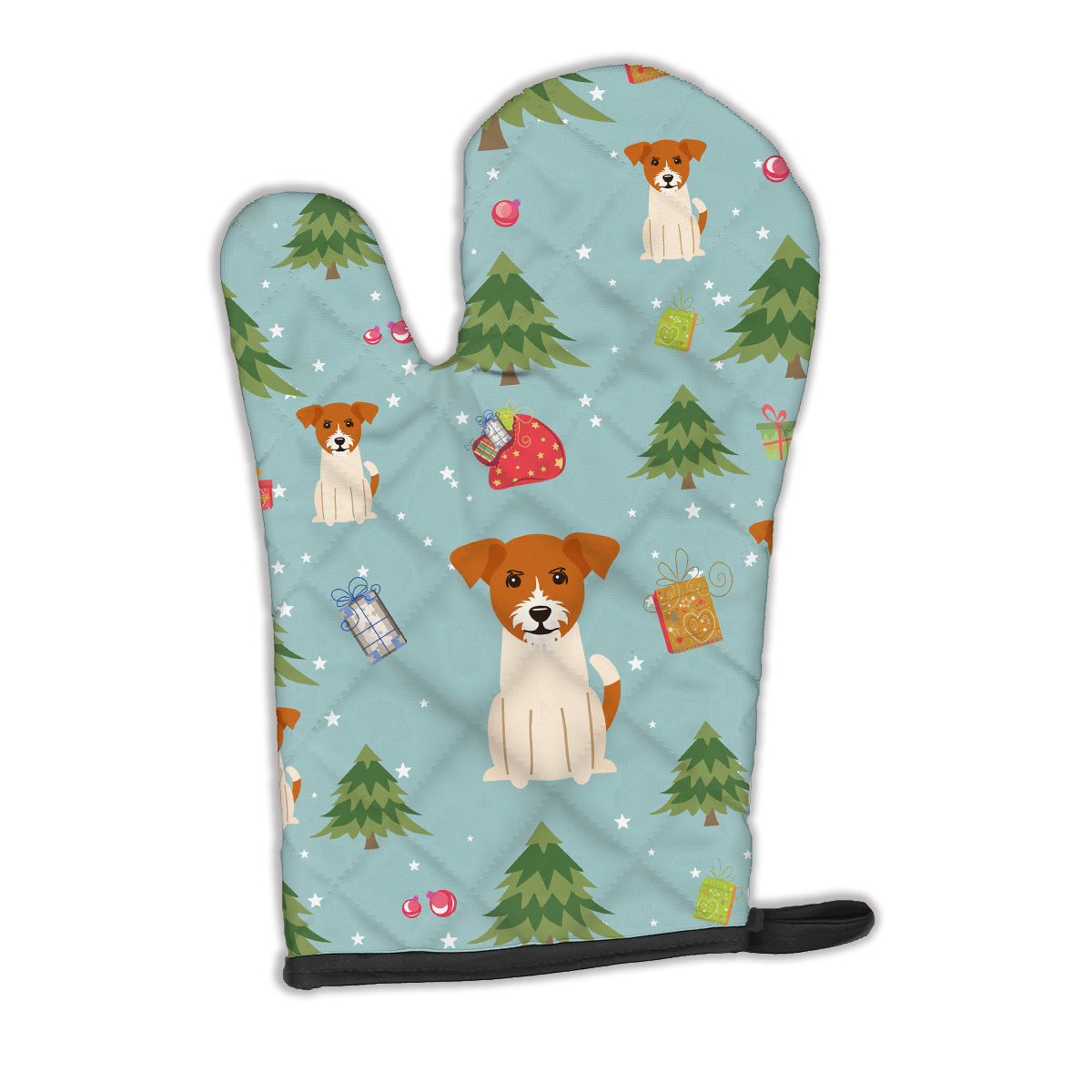 Christmas Jack Russell Terrier Oven Mitt BB4768OVMT  the-store.com.