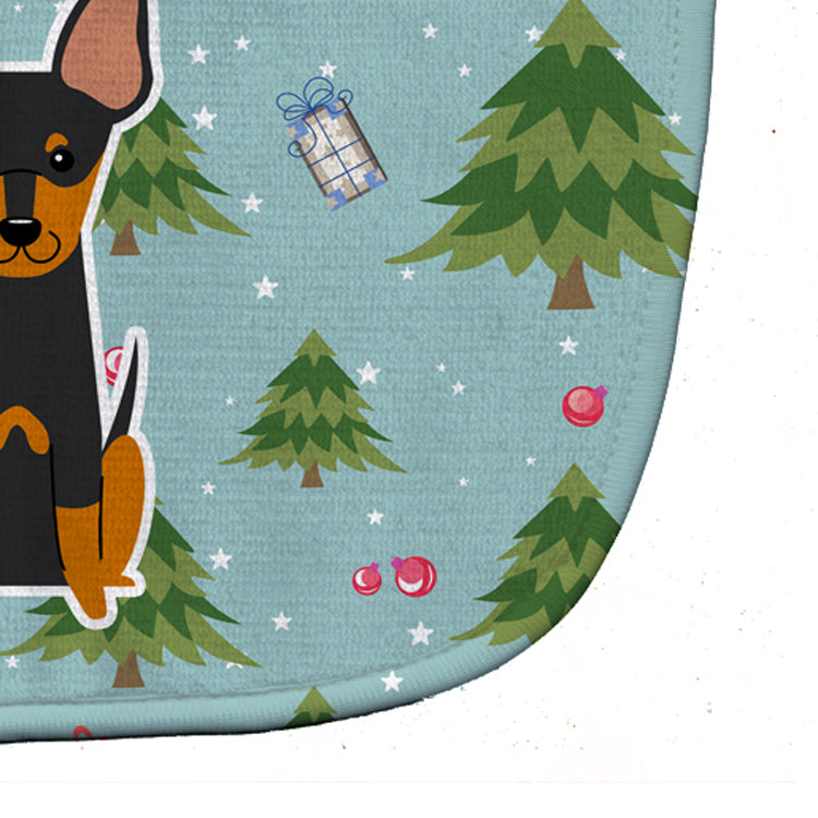 Christmas English Toy Terrier Baby Bib BB4769BIB - the-store.com