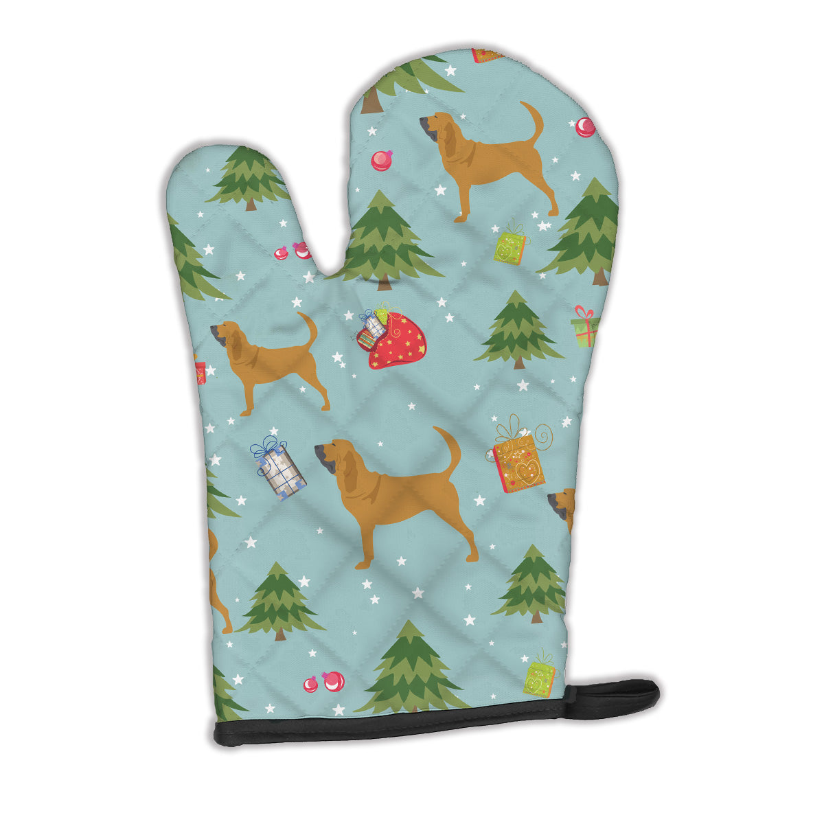 Christmas Bloodhound Oven Mitt BB4808OVMT  the-store.com.