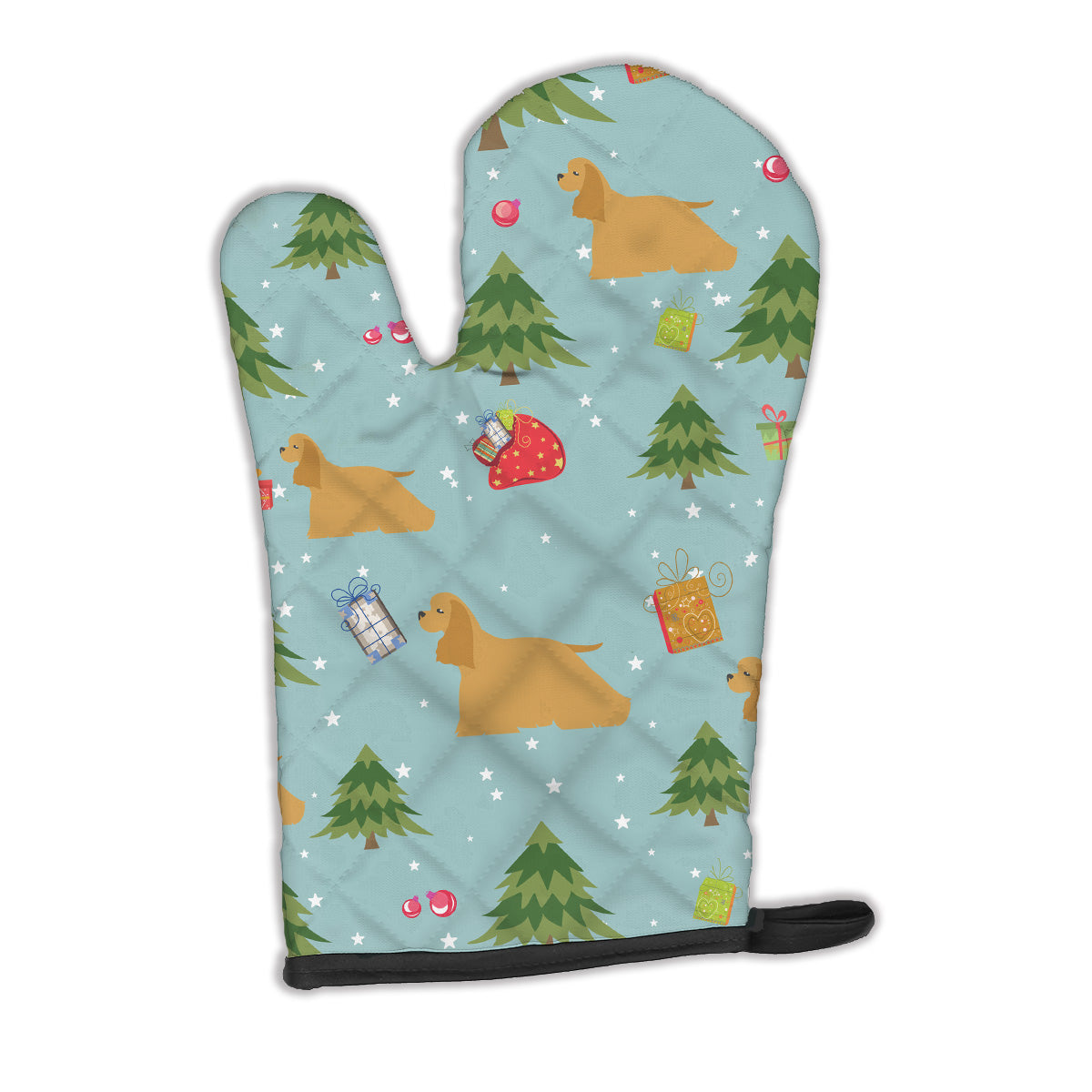 Christmas Cocker Spaniel Oven Mitt BB4810OVMT  the-store.com.