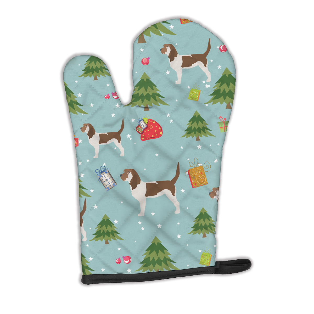 Christmas Grand Basset Griffon Vendeen Oven Mitt BB4814OVMT  the-store.com.