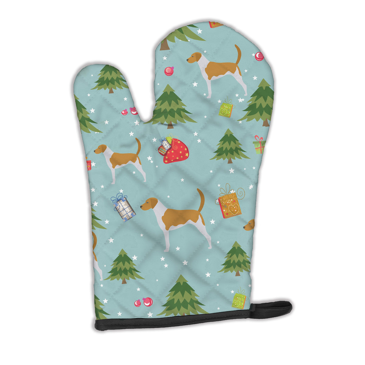 Christmas American Foxhound Oven Mitt BB4822OVMT  the-store.com.