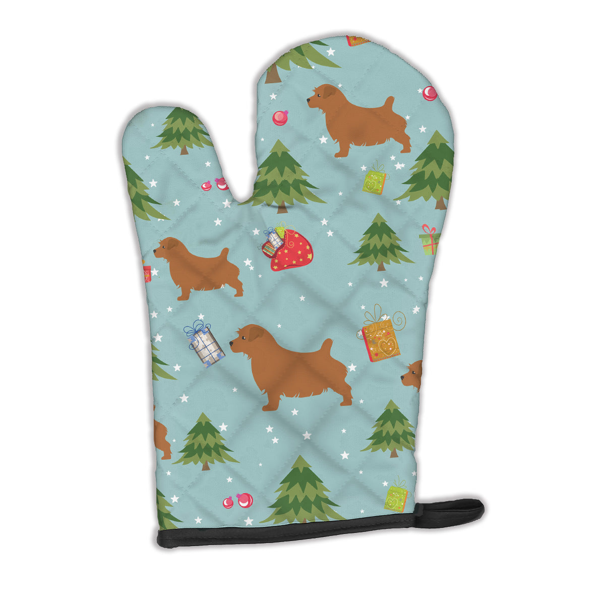 Christmas Norfolk Terrier Oven Mitt BB4833OVMT  the-store.com.