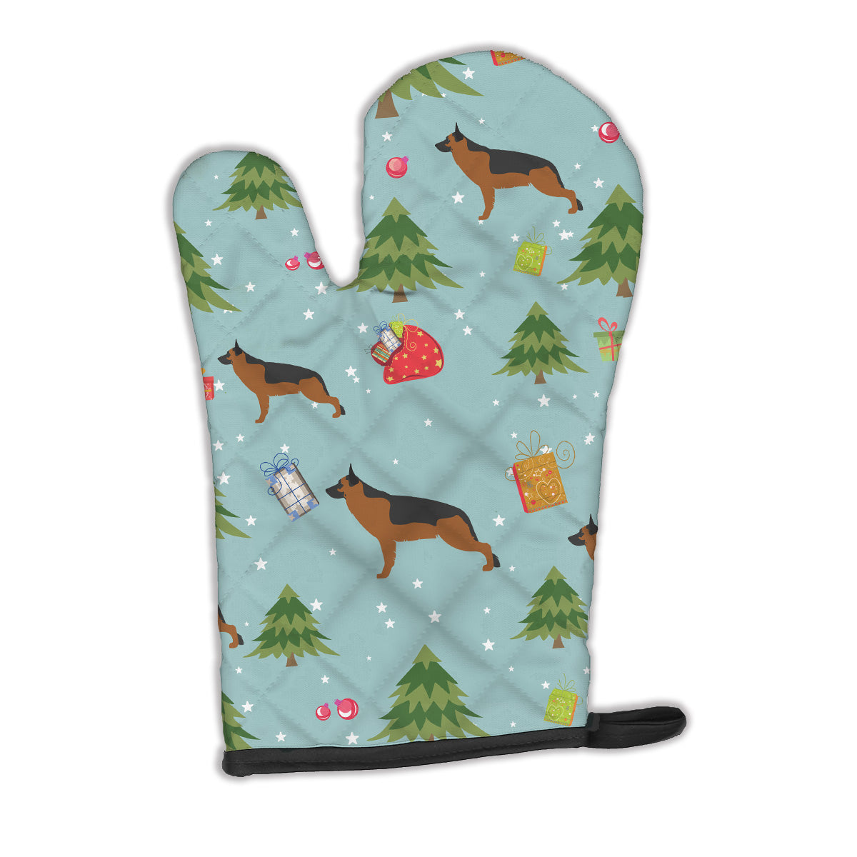 Christmas German Shepherd Oven Mitt BB4848OVMT  the-store.com.