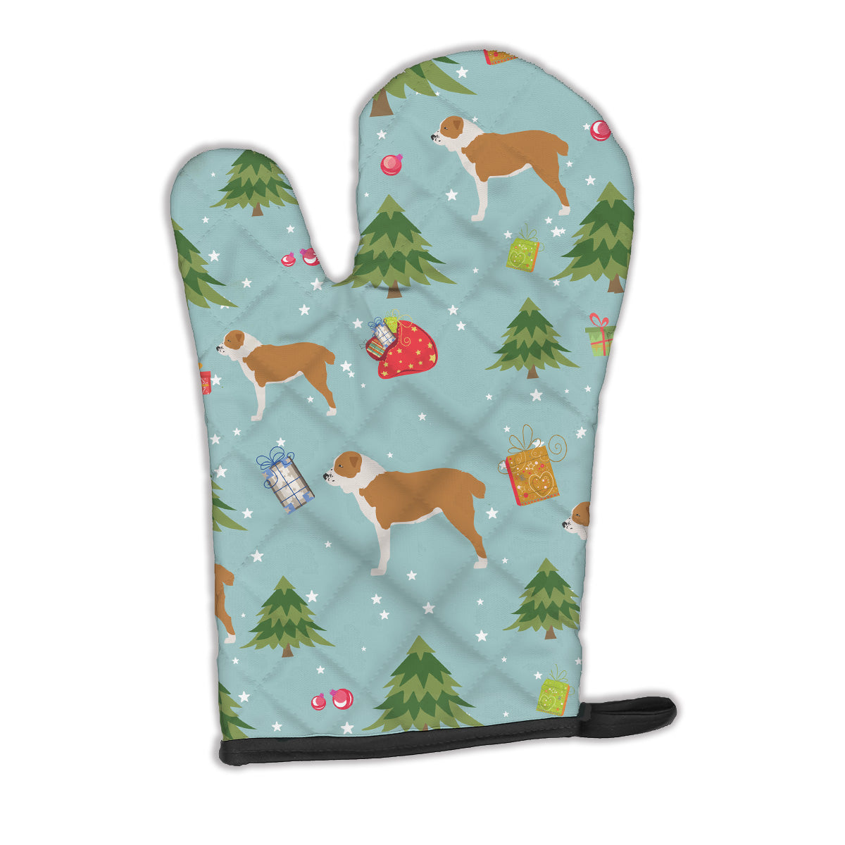 Christmas Central Asian Shepherd Dog Oven Mitt BB4852OVMT  the-store.com.