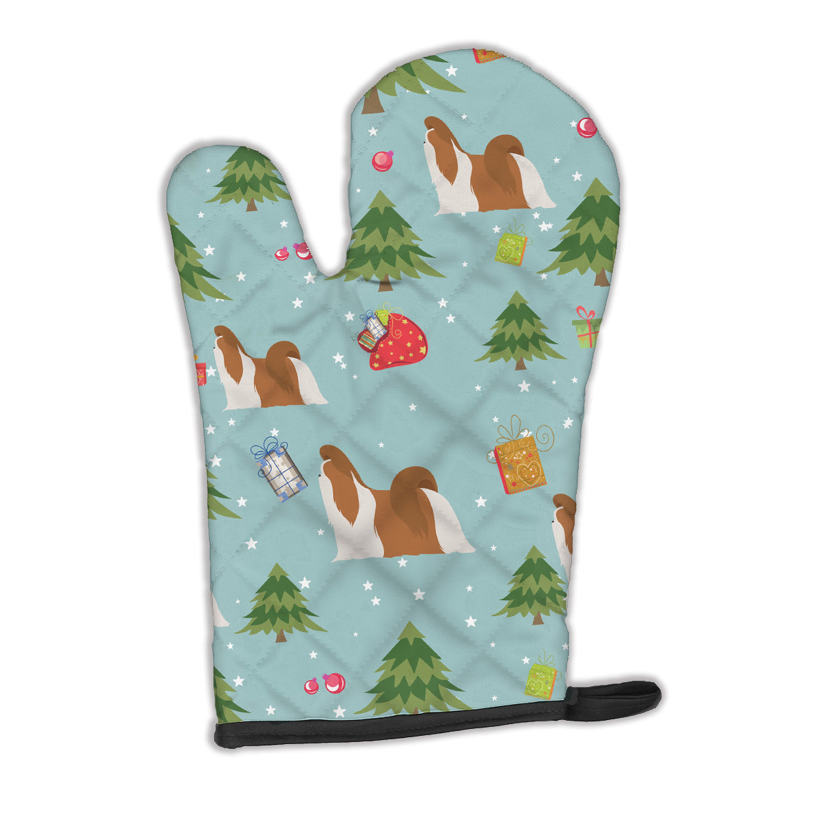 Christmas Shih Tzu Oven Mitt BB4870OVMT