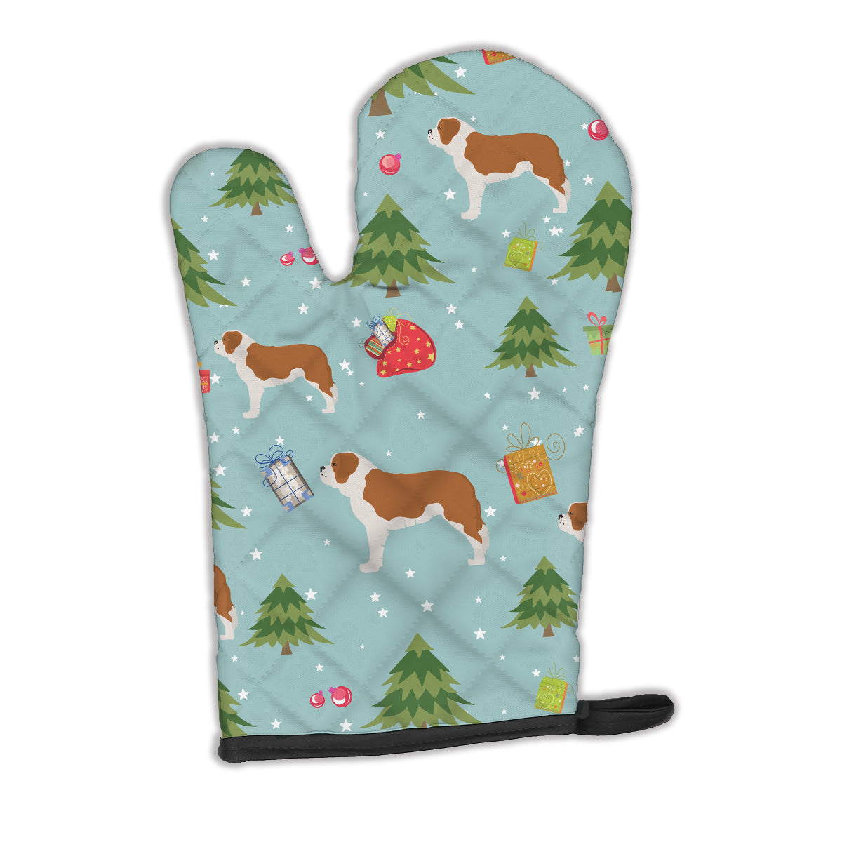 Christmas Saint Bernard Oven Mitt BB4900OVMT  the-store.com.