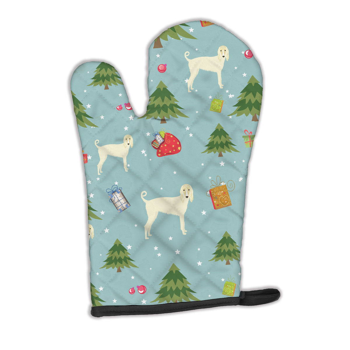 Christmas Afghan Hound Oven Mitt BB4905OVMT  the-store.com.