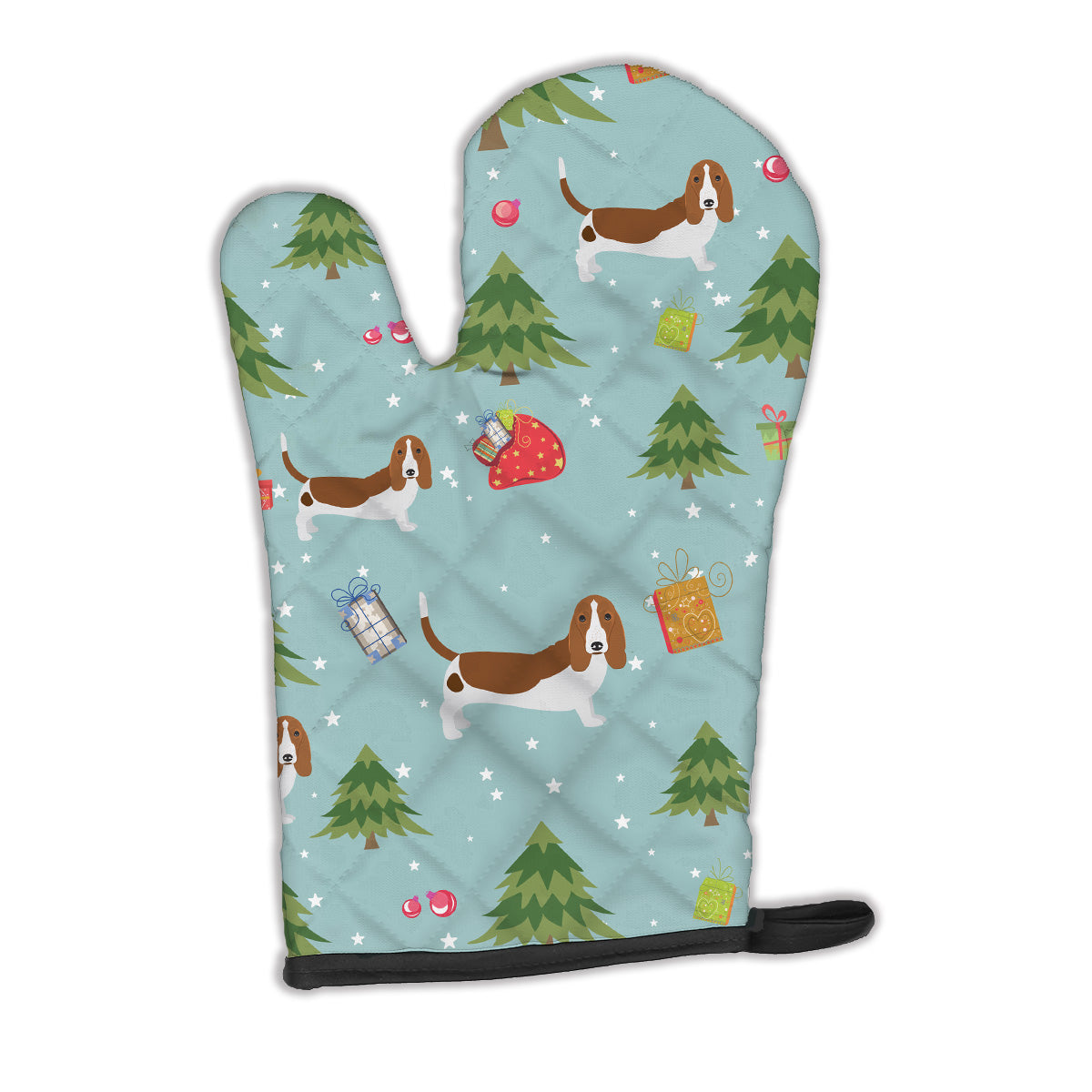 Christmas Basset Hound Oven Mitt BB4909OVMT  the-store.com.