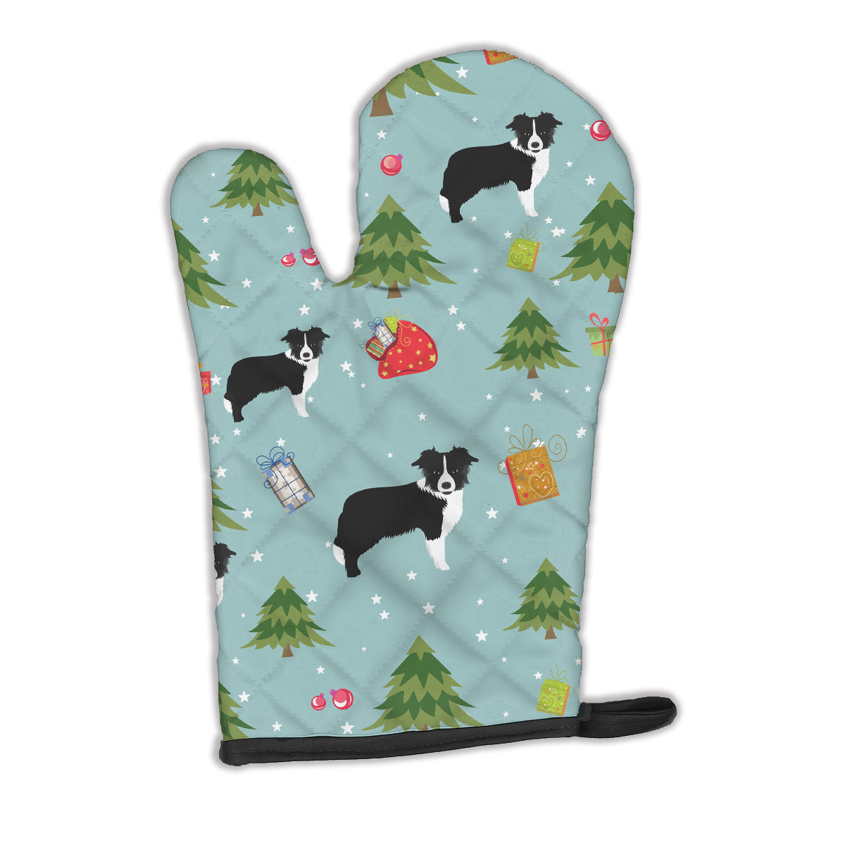 Christmas Border Collie Oven Mitt BB4913OVMT  the-store.com.