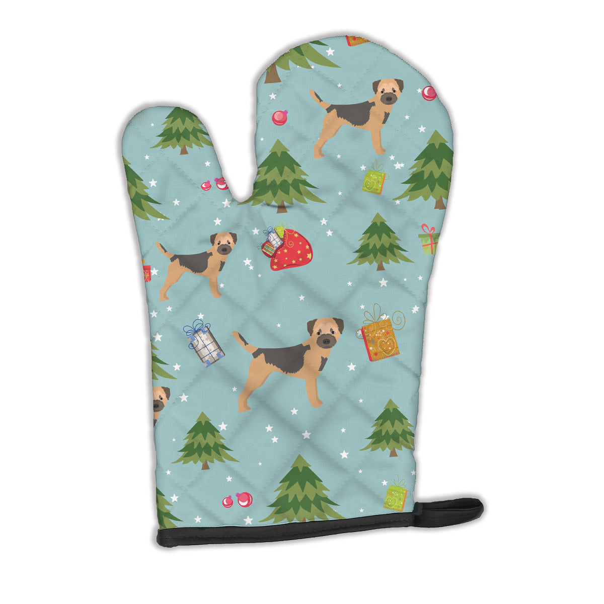 Christmas Border Terrier Oven Mitt BB4914OVMT  the-store.com.