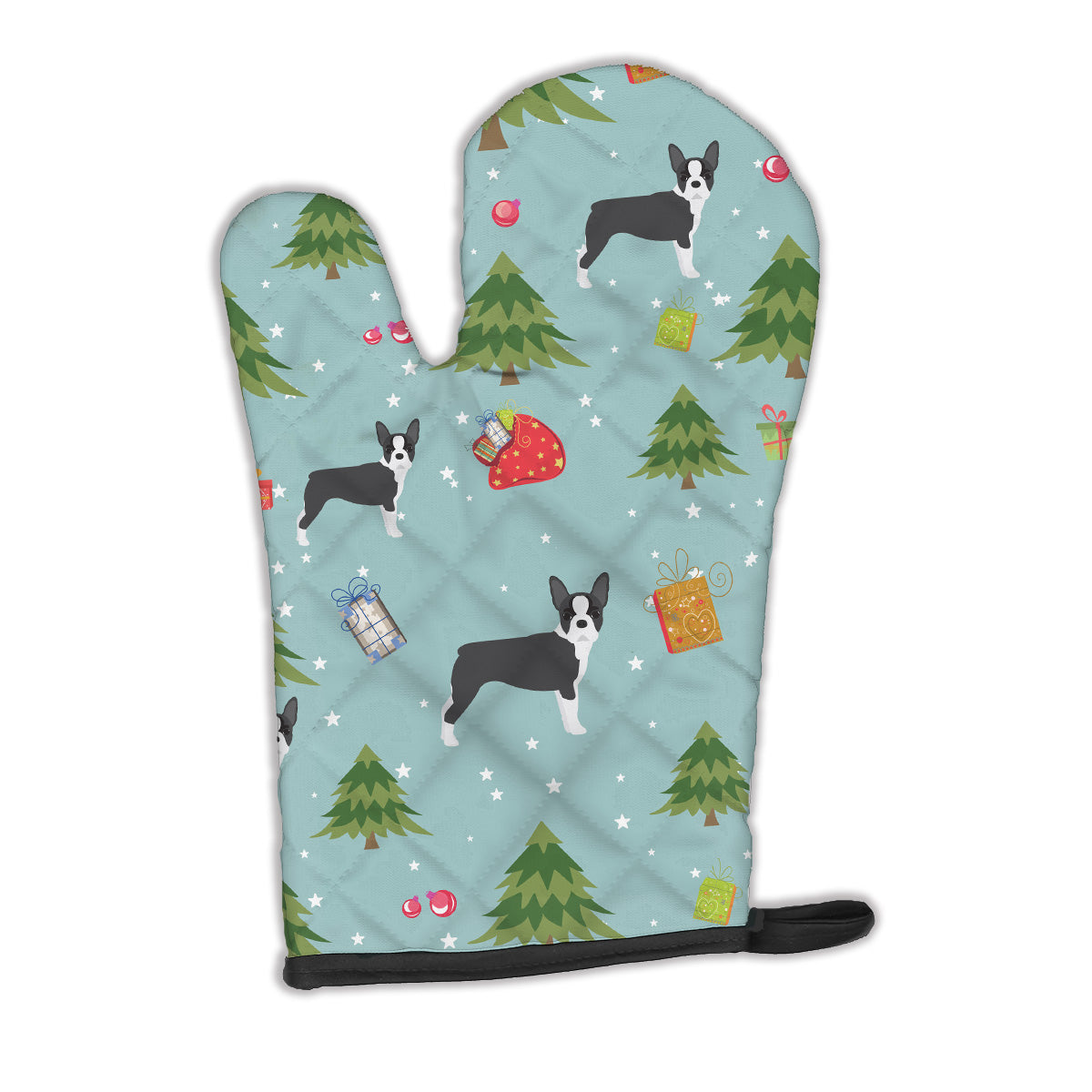 Christmas Boston Terrier Oven Mitt BB4915OVMT  the-store.com.