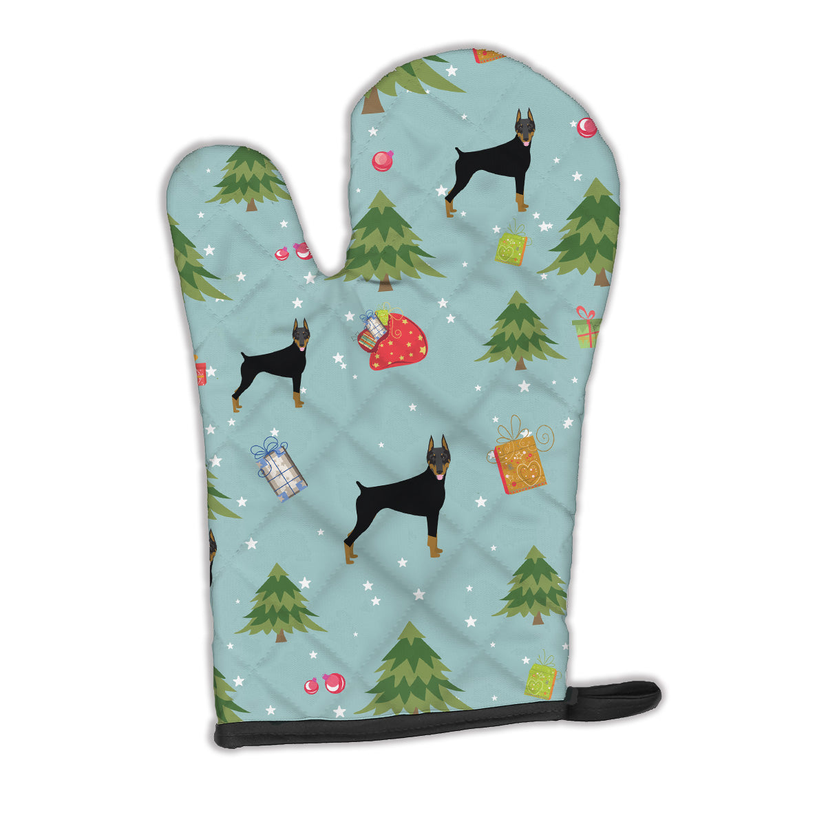 Christmas Doberman Pinscher Oven Mitt BB4943OVMT  the-store.com.