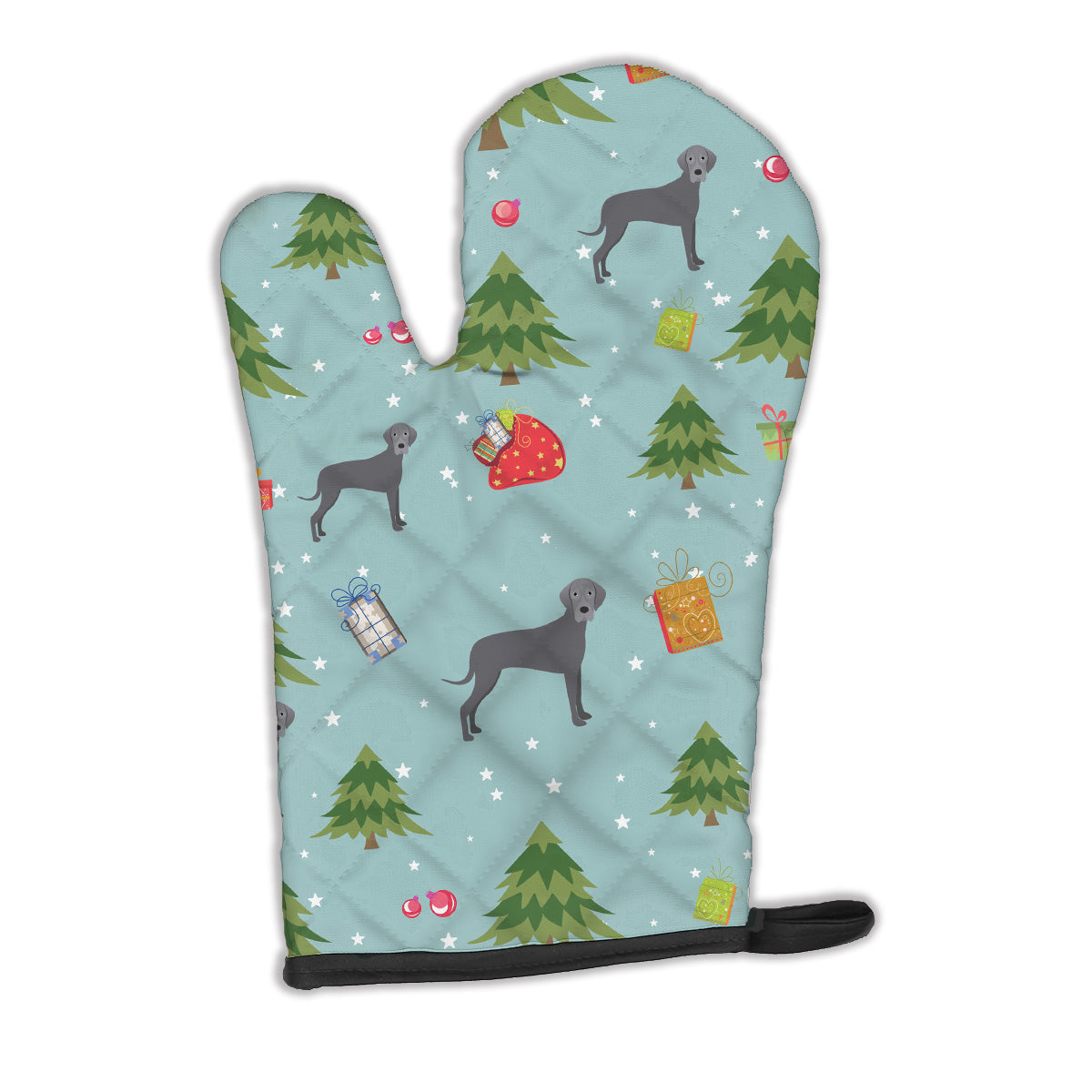 Christmas Blue Natural Great Dane Oven Mitt BB4949OVMT  the-store.com.