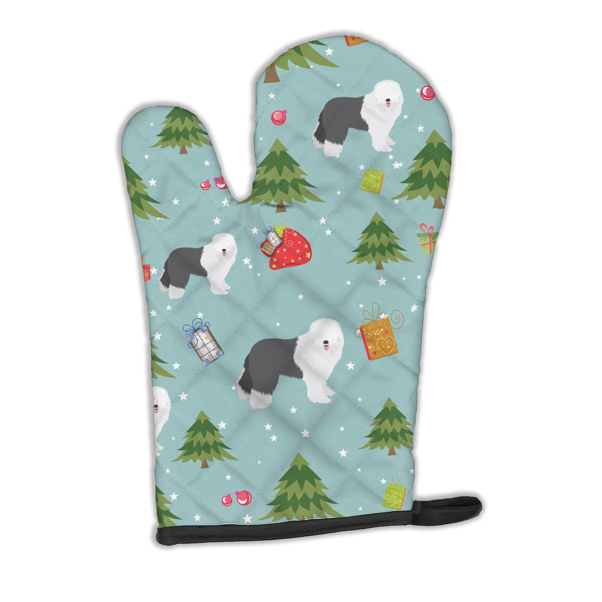 Christmas Old English Sheepdog Oven Mitt BB4969OVMT  the-store.com.