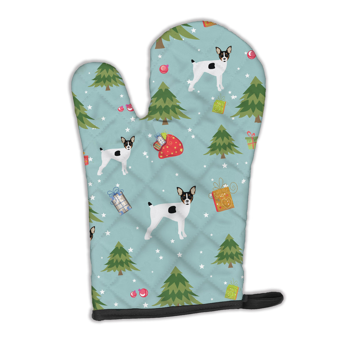 Christmas Toy Fox Terrier Oven Mitt BB4987OVMT  the-store.com.