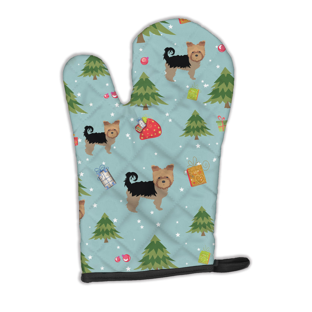 Christmas Yorkshire Terrier Oven Mitt BB4990OVMT  the-store.com.