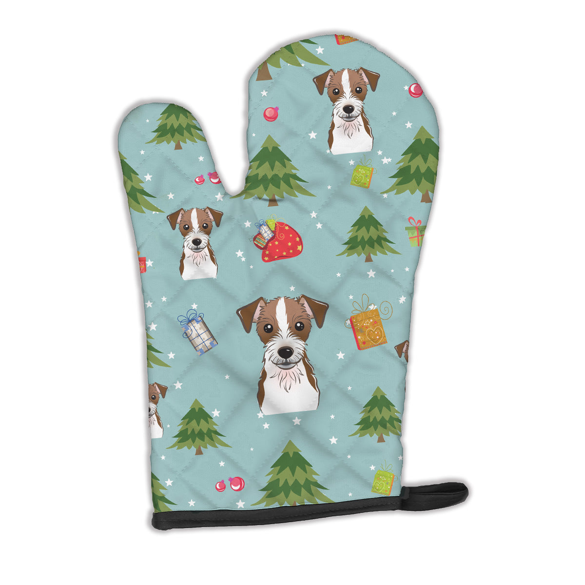 Christmas Jack Russell Terrier Oven Mitt BB4991OVMT  the-store.com.