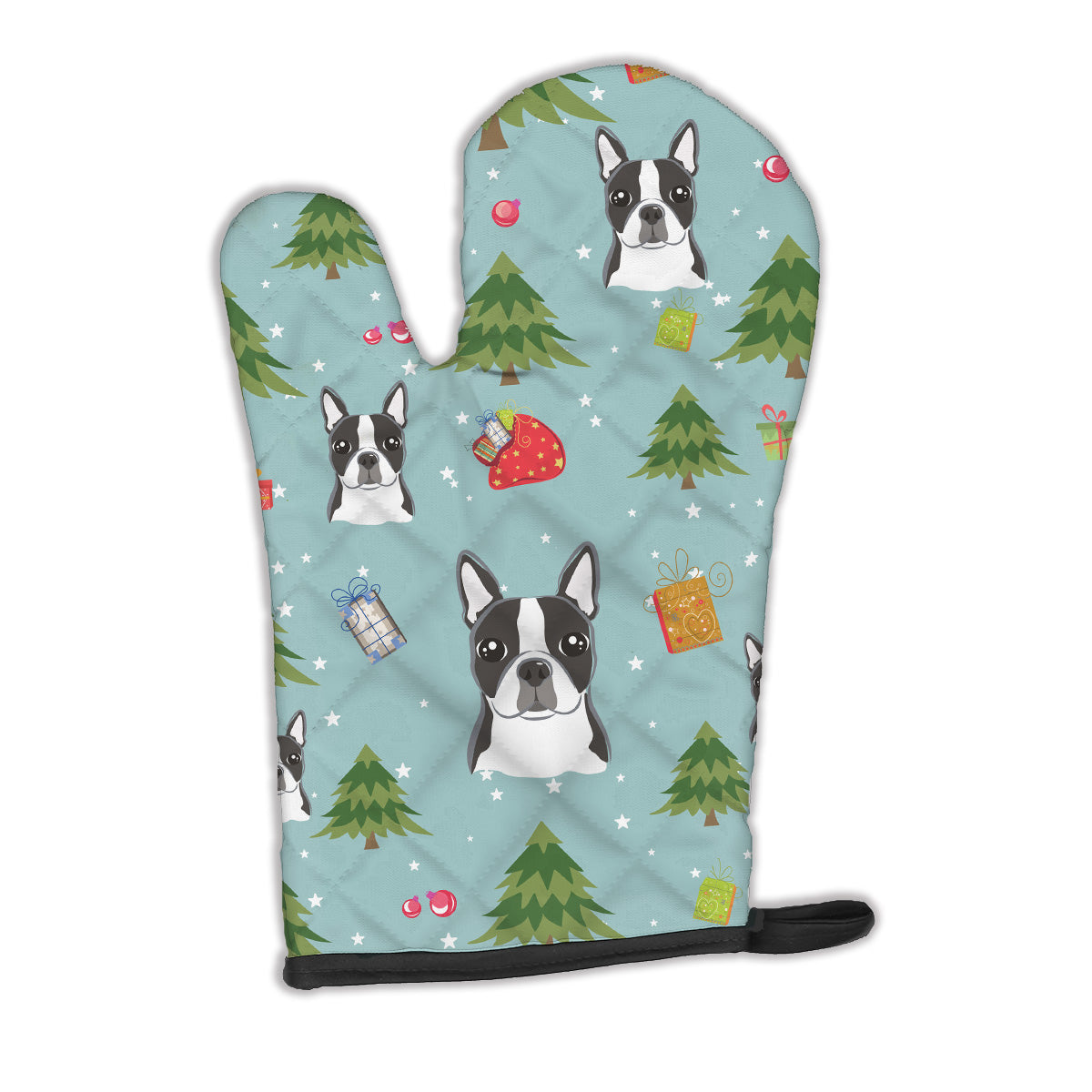 Christmas Boston Terrier Oven Mitt BB4992OVMT  the-store.com.