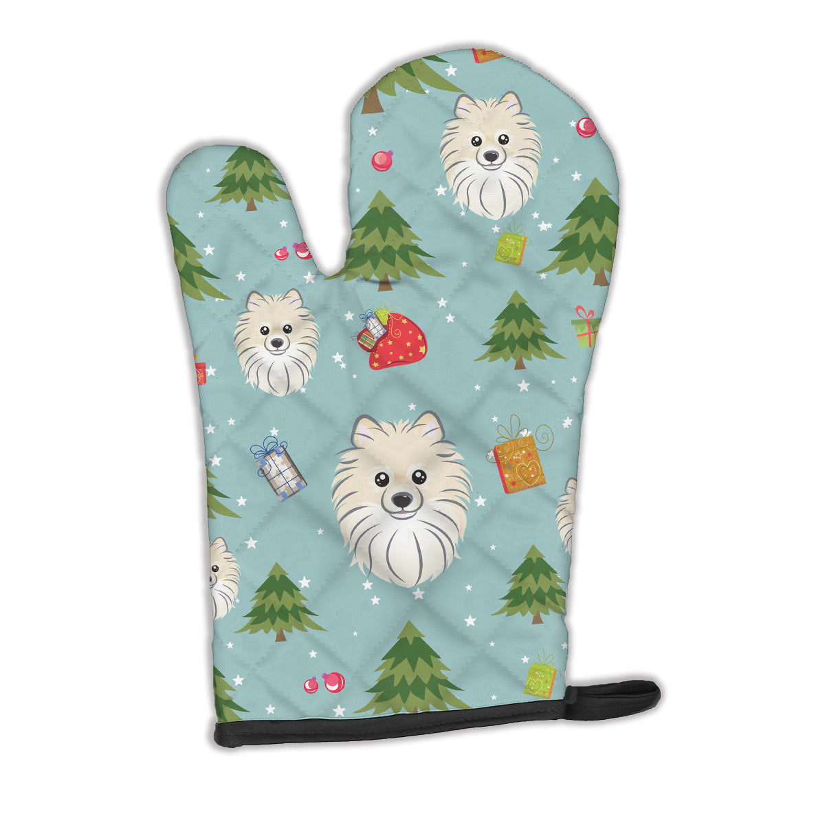 Christmas Pomeranian Oven Mitt BB4996OVMT  the-store.com.