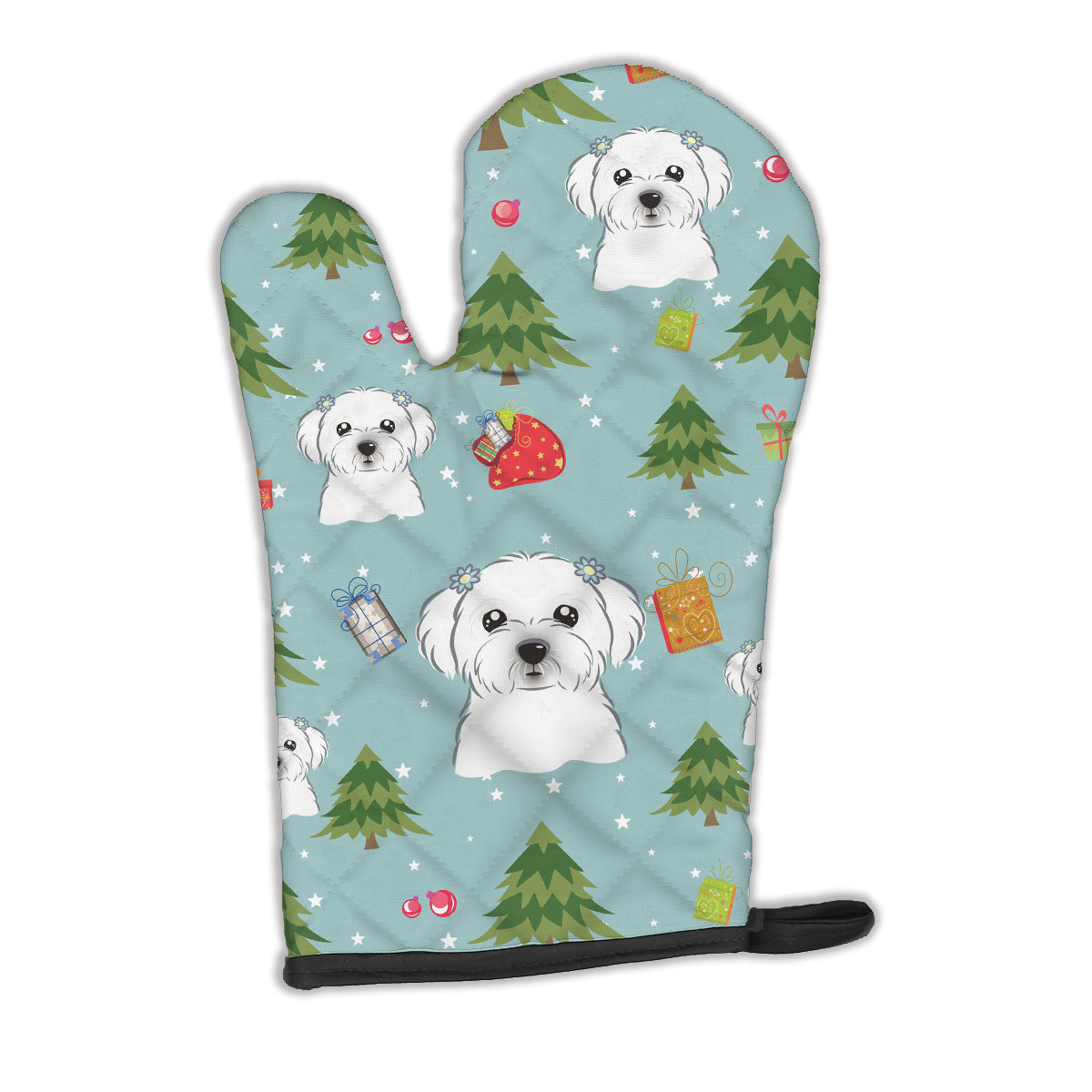 Christmas Maltese Oven Mitt BB4997OVMT  the-store.com.