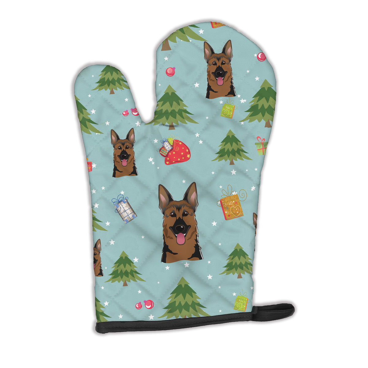 Christmas German Shepherd Oven Mitt BB5000OVMT  the-store.com.