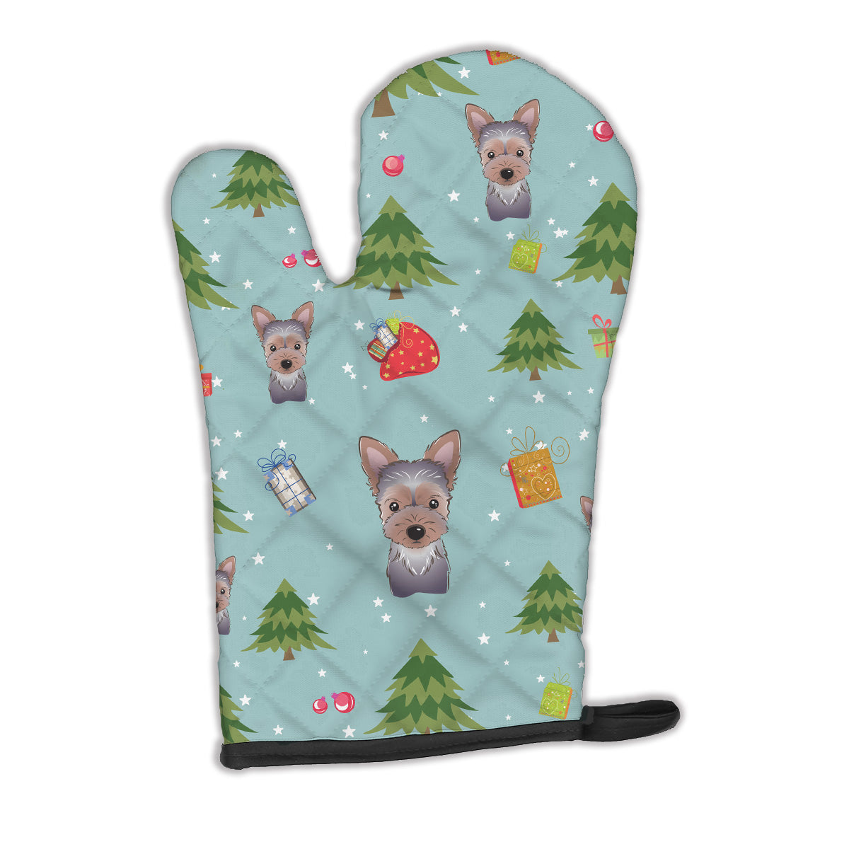 Christmas Yorkie Puppy Oven Mitt BB5021OVMT  the-store.com.