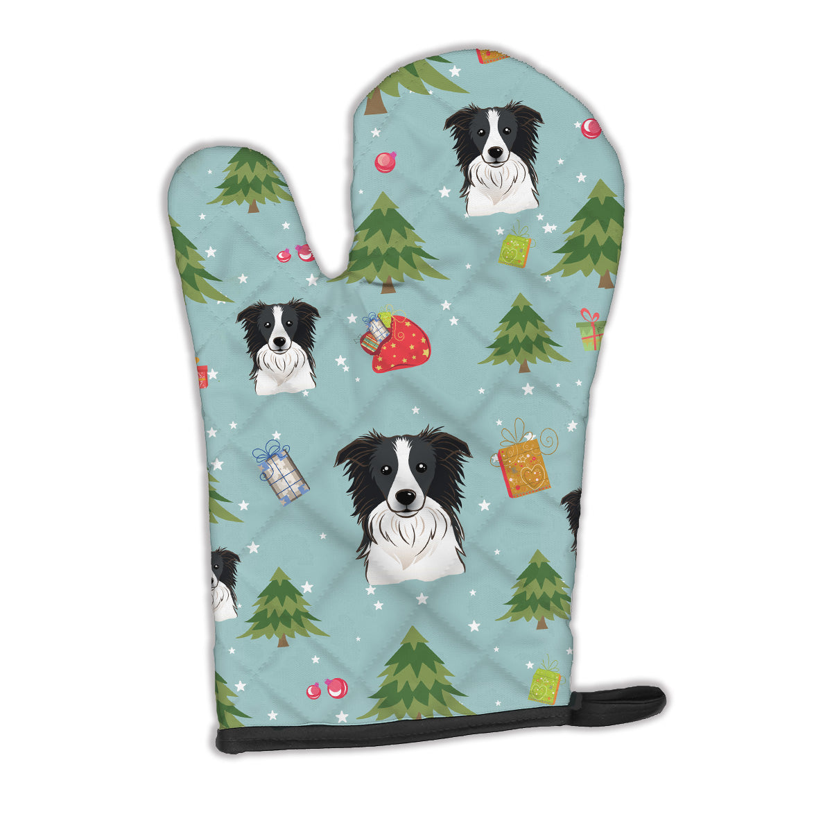 Christmas Border Collie Oven Mitt BB5030OVMT  the-store.com.