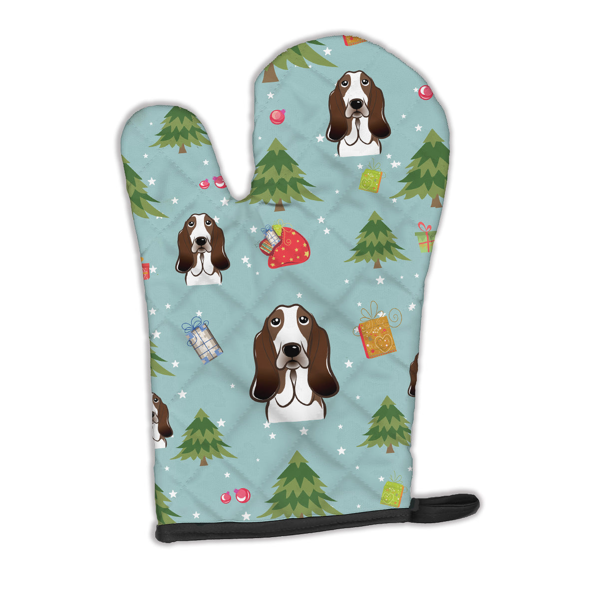 Christmas Basset Hound Oven Mitt BB5032OVMT  the-store.com.