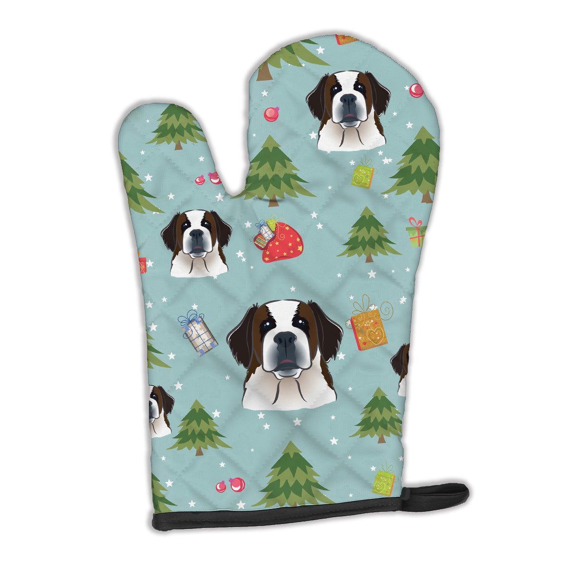 Christmas Saint Bernard Oven Mitt BB5035OVMT  the-store.com.