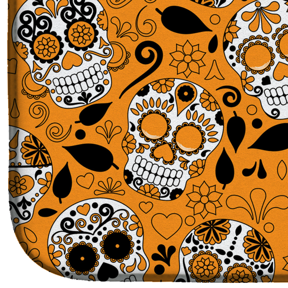 Day of the Dead Orange Dish Drying Mat BB5118DDM  the-store.com.