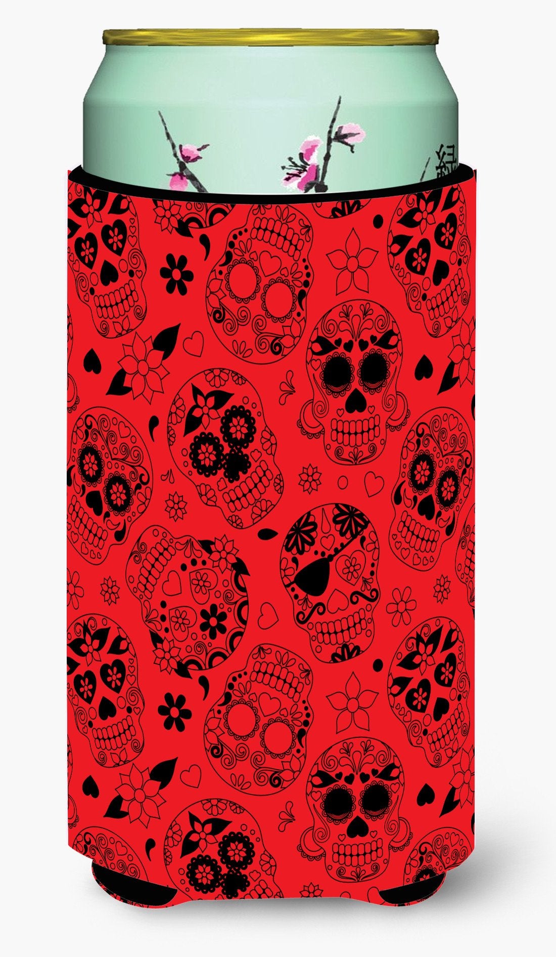 Day of the Dead Orange Tall Boy Beverage Insulator Hugger BB5119TBC by Caroline's Treasures