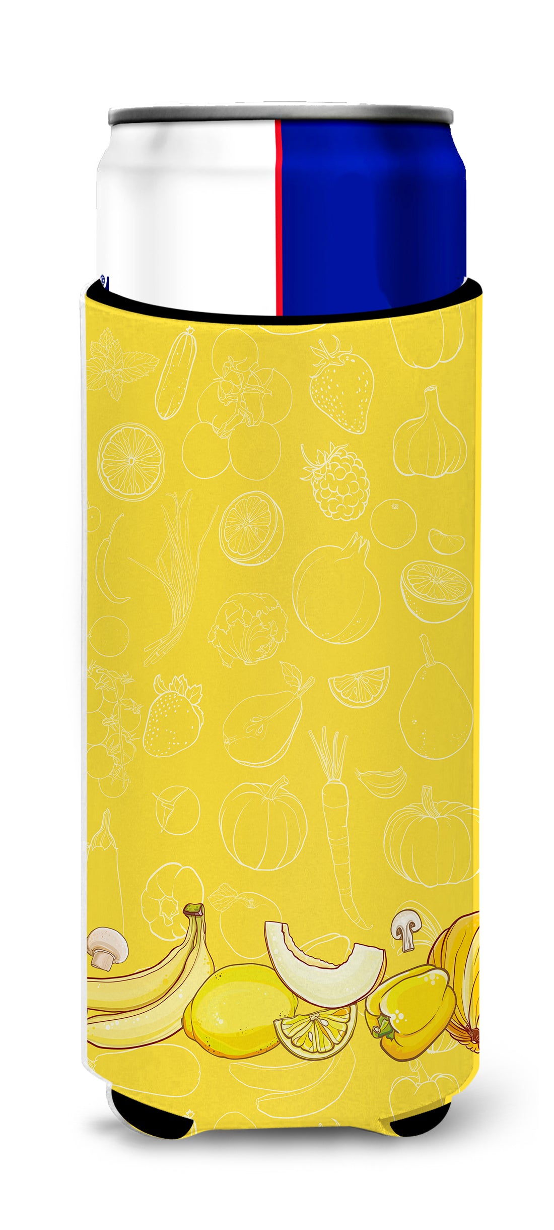Fruits and Vegetables in Yellow  Ultra Hugger for slim cans BB5134MUK  the-store.com.