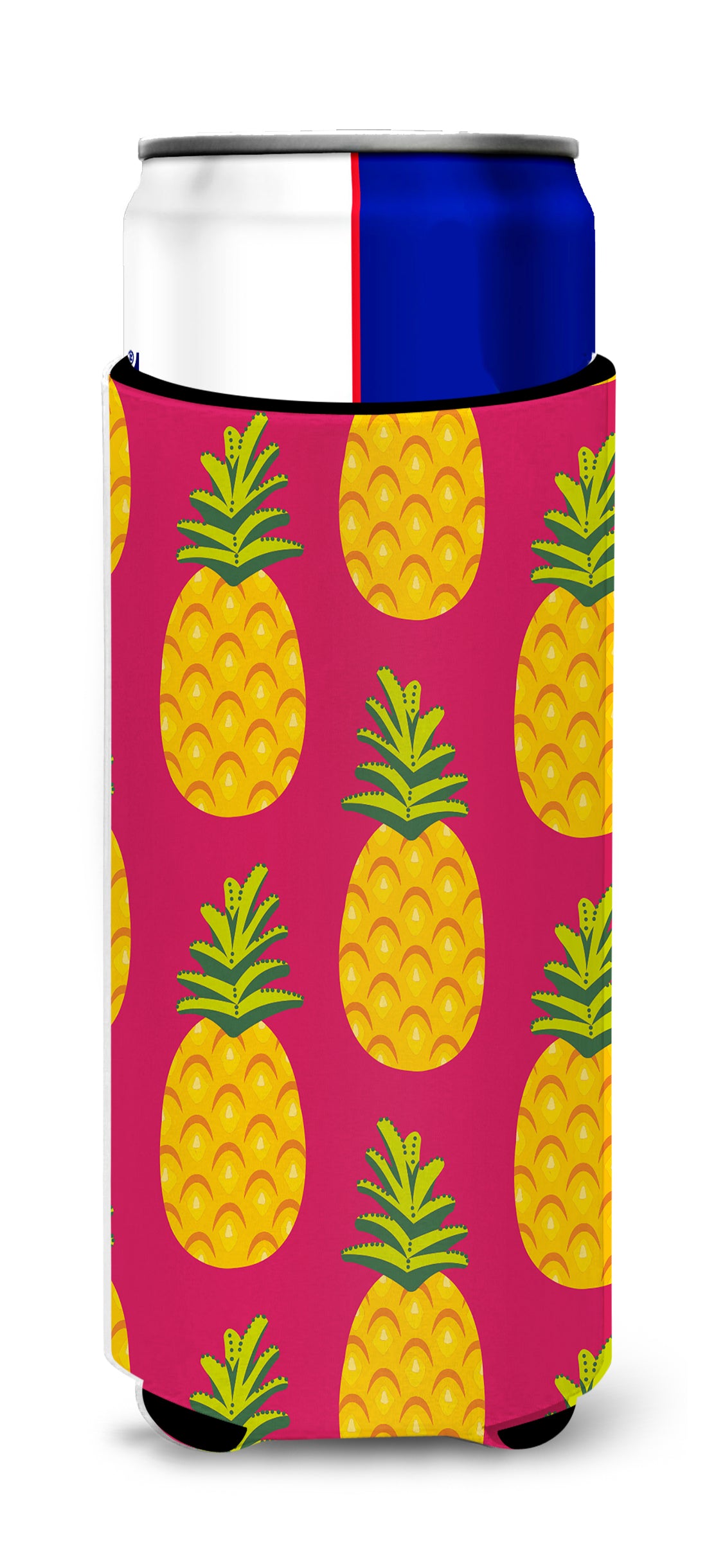 Pineapples on Pink  Ultra Hugger for slim cans BB5136MUK  the-store.com.