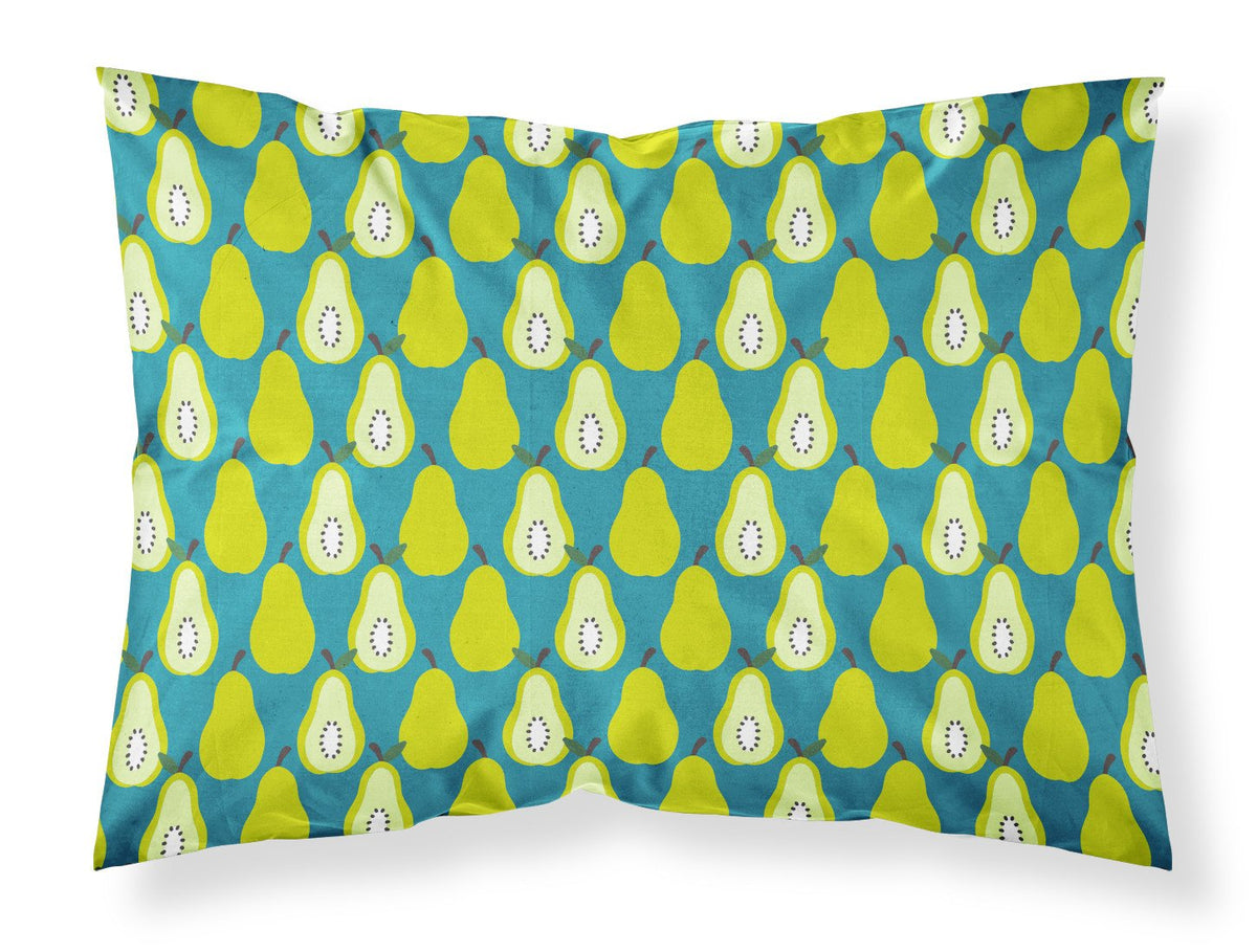 Pears on Green Fabric Standard Pillowcase BB5138PILLOWCASE by Caroline&#39;s Treasures