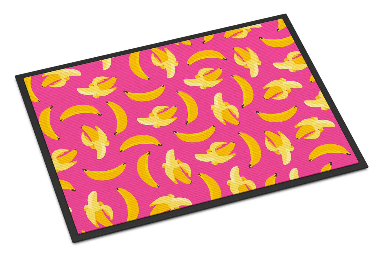 Bananas on Pink Indoor or Outdoor Mat 18x27 BB5140MAT - the-store.com