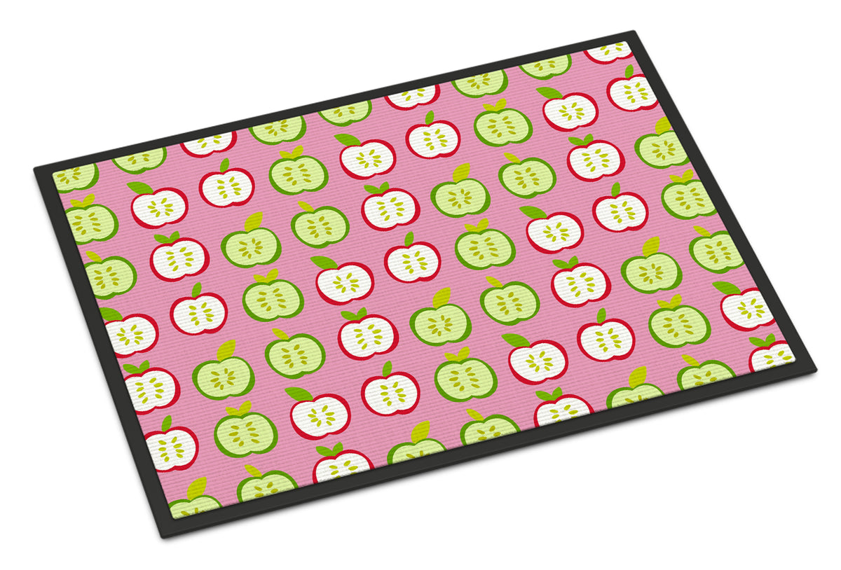 Apples on Pink Indoor or Outdoor Mat 18x27 BB5141MAT - the-store.com